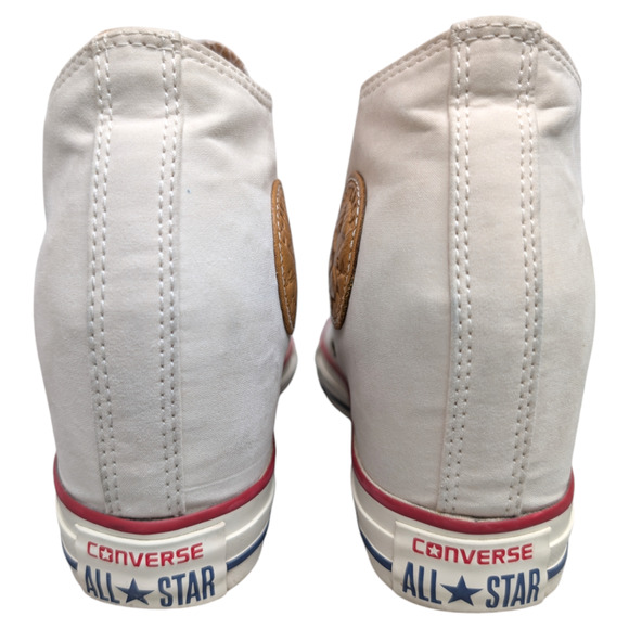 Converse 2016 CTAS Lux Mid Hidden Wedge Parchment Peached Canvas Sneaker 8 - Picture 5 of 13